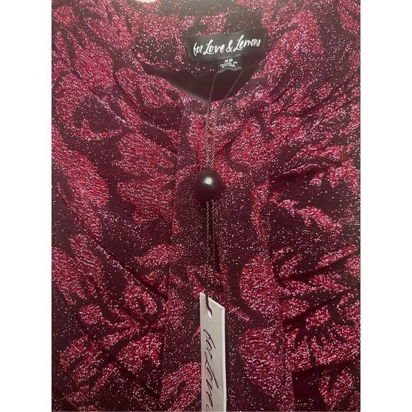 For Love & Lemons Shailee Metallic Mini Skirt NWT - Picture 7 of 8